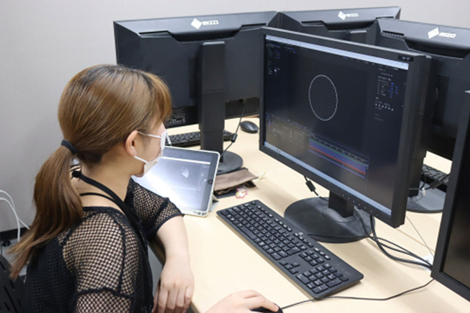 制作実習 / 動画・原画応用 / 色彩設計応用 / MAYA Photoshop / aftereffects応用・映像演出 / 3DCG基礎